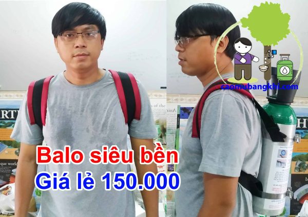 Ba lô siêu bền đựng bình khí ethylen lớn 150.000