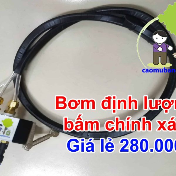 Bơm định lượng chính xác cho khoan lấy mủ bằng khí